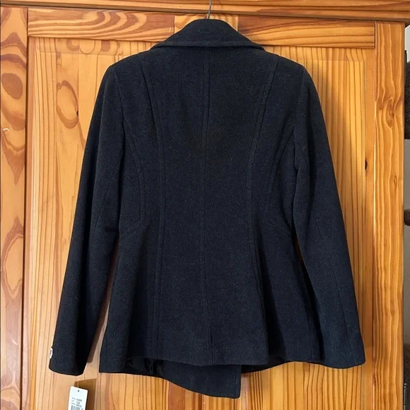 Jason Kole Women's Elegant Black Peacoat - Picture 3 of 3